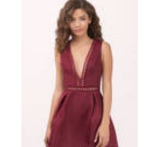 BRAND NEW w/Tags Burgundy Skater Dress